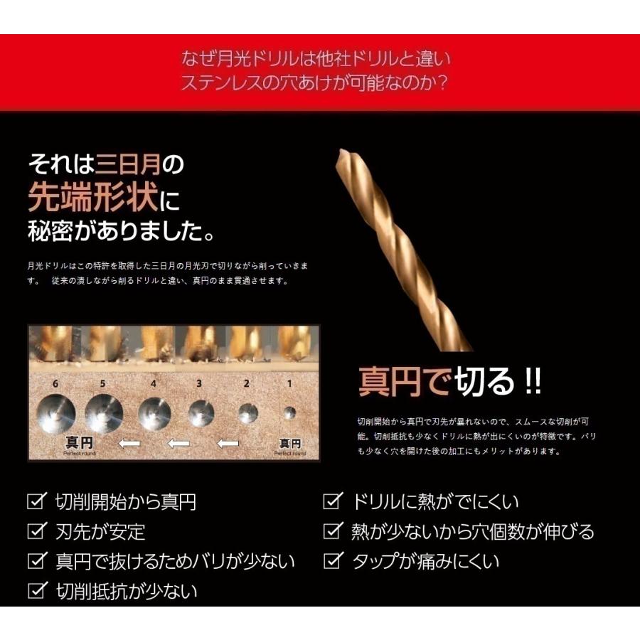 BIC TOOL（ビックツール） ストレートドリル 月光ドリル 袋入タイプ 【未使用品】ドリルビットセット 2.2mm〜5.5mm 計68本B