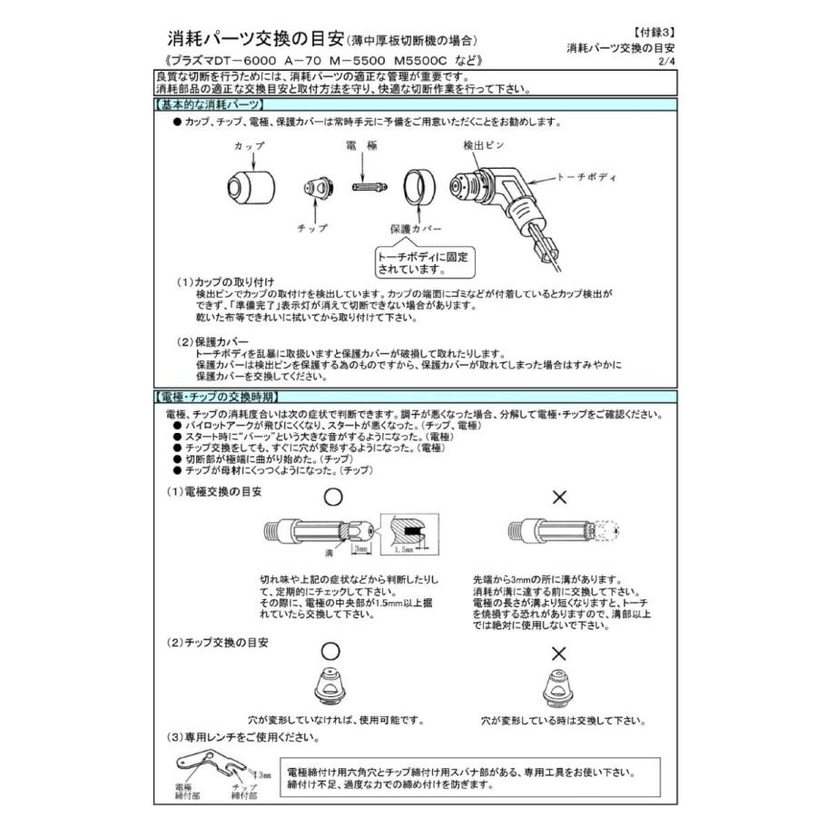 ダイヘン（DAIHEN） エアプラズマ切断チップ H669G05 70A M-5500(C2) A 