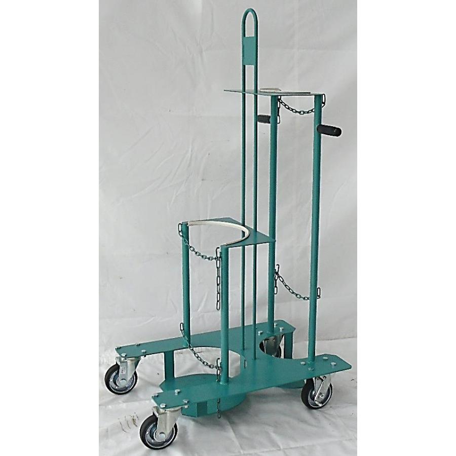 カミマル ボンベ運搬車（酸素7000L容器・アセチレン7Kg・LPガス20kg
