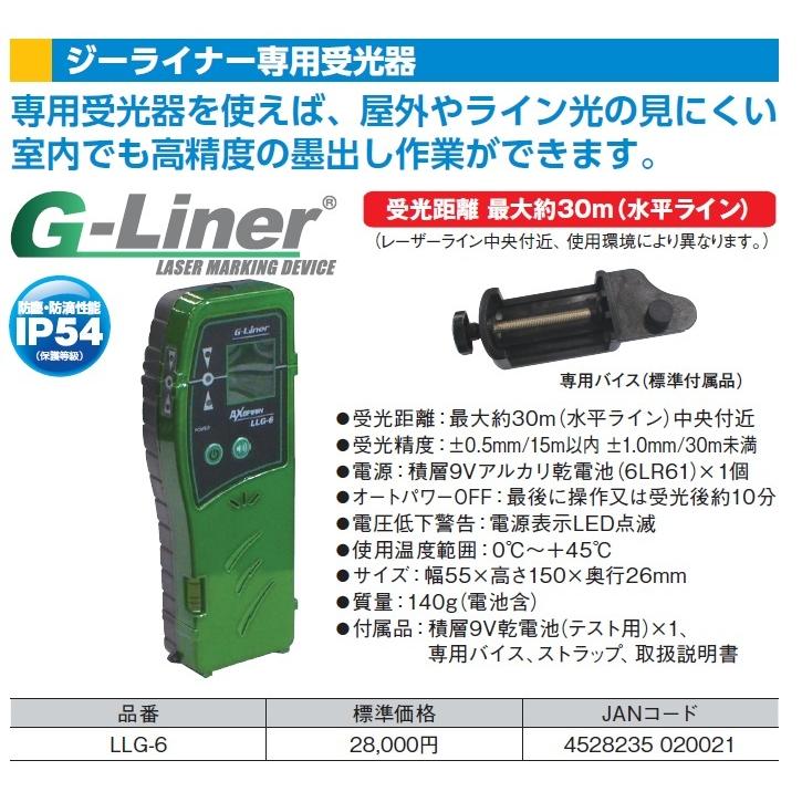 アックスブレーン レーザー墨出し器用受光器 LLG-6 日本製 ジーライナー専用 インボイス制度対象適格請求書発行事業者｜yousetsuichiba｜02