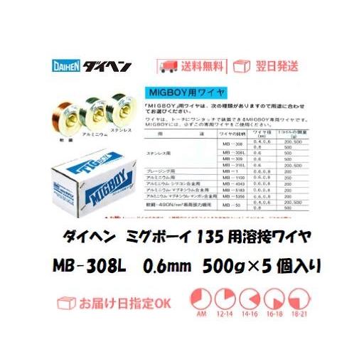 代用品1 ダイヘン（DAIHEN） ミグボーイ用溶接ワイヤ（ステンレス鋼用） MB