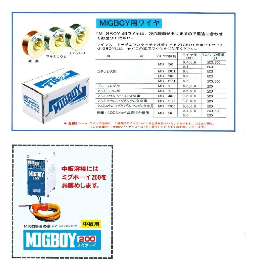 ダイヘン（DAIHEN） CO2／MIG 溶接機 MIGBOY-135 135A対応 薄板・軽