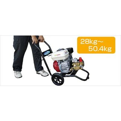 スーパー工業 エンジン式高圧洗浄機 コンパクト\u0026カート型 SEC-1315-2NE 送料無料 インボイス制度対象適格請求書発行事業者の画像