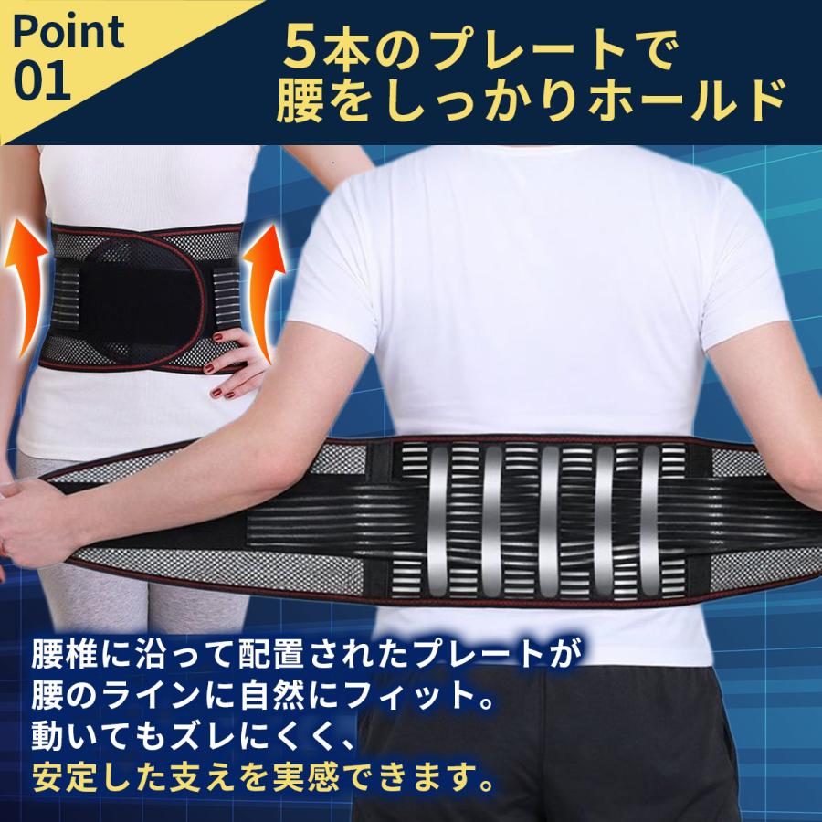 腰痛ベルト 医療用 コルセット 薄型 腰サポーター 細い 大きいサイズ