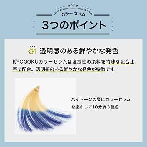 Kyogoku カラーセラム ファンシービビッドブルー 青 カラーバター カラートリートメント (ビビッドブルー)｜yousmile0713｜05