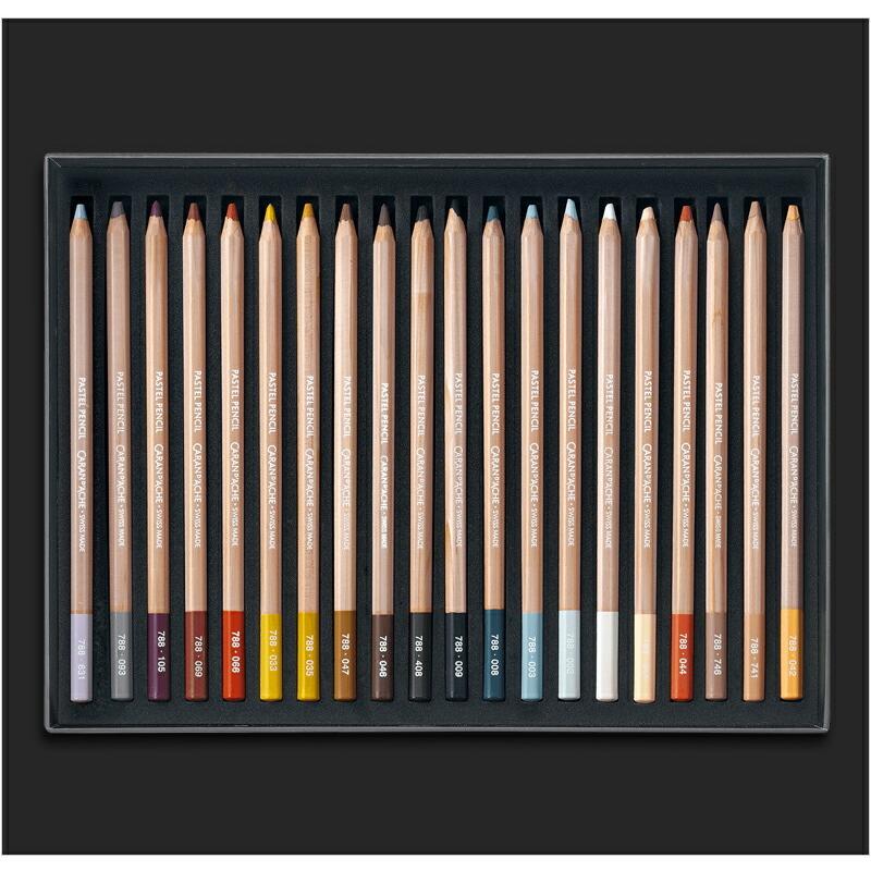 カランダッシュ CARAN d'ACHE パステルペンシル 水溶性 40色セット