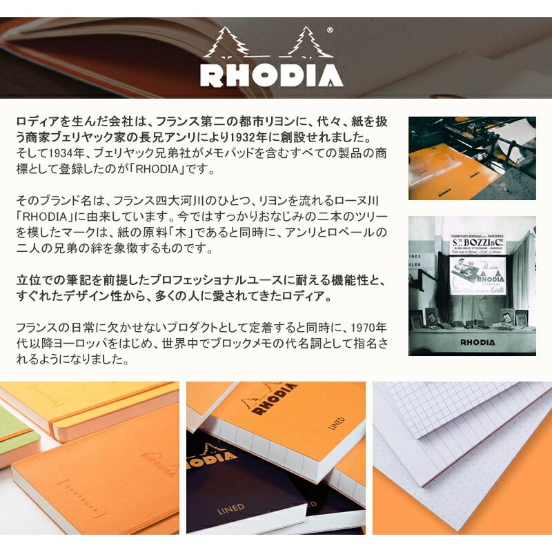 RHODIA（ロディア） ブロックメモ帳 NO.10 A8 方眼罫 52mm*75mm 160