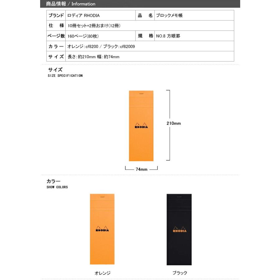 PLAZA45周年記念ロディアメモ 10×8セット 80冊 RHODIA（ロディア