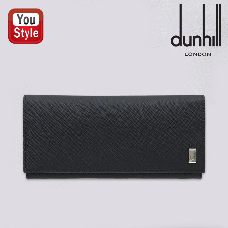 dunhill（ダンヒル） プレーン PLAIN メンズ 2つ折り長財布 小銭入れ有