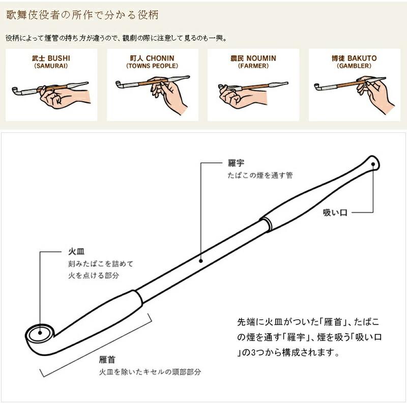春山商事 伝統の技術 福一煙管 喫煙具 きせる型パイプ 錦 オレンジ