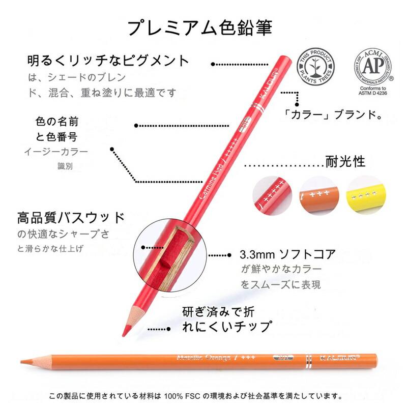 ANALOG.（アナログ） カロリー KALOUR 油性色鉛筆 300色セット 電車