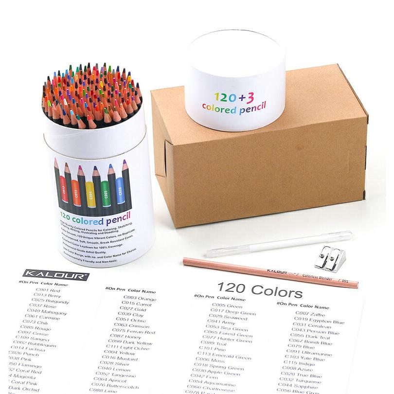 ANALOG. カロリー KALOUR 油性色鉛筆 120色セット カメレオン