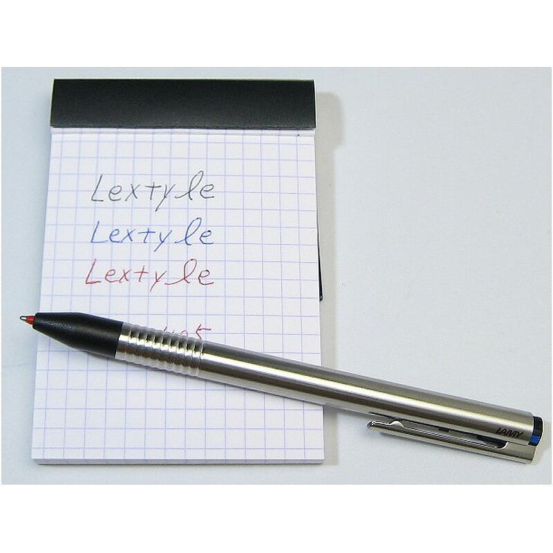 ラミー LAMY トライペン tri pen ロゴ トライペン 3色ボールペン 複合筆記具 ステンレス L405 複合ペン 0.7mm｜youstyle-pen｜06