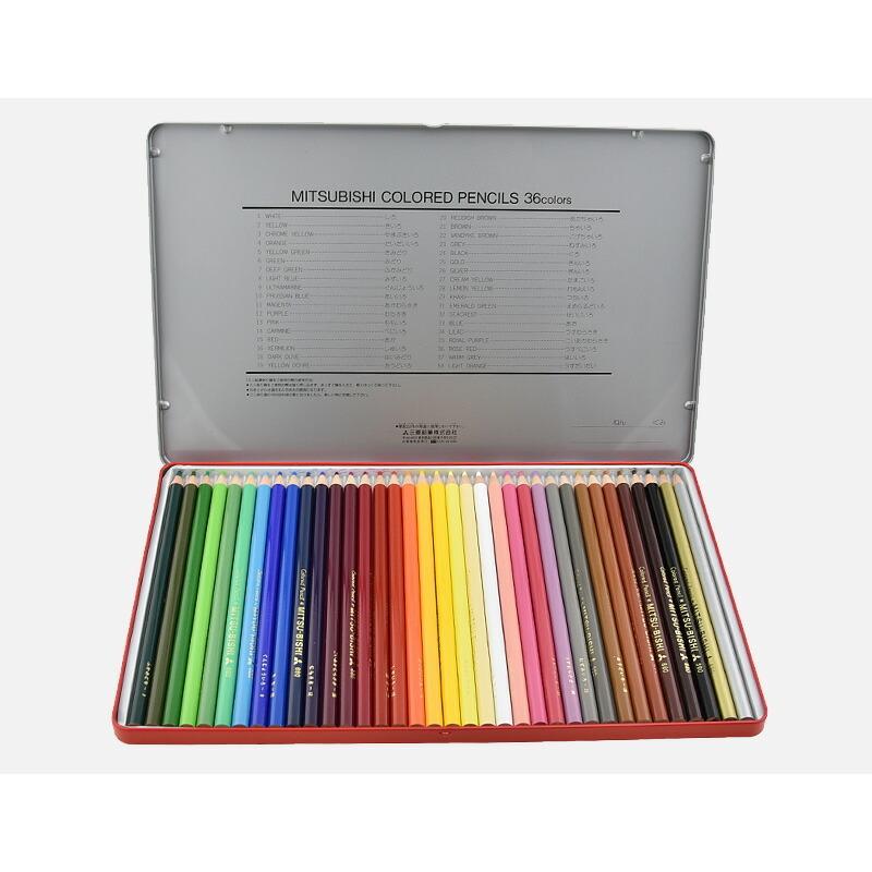 三菱鉛筆 MITSUBISHI ミツビシ 油性色鉛筆 880級のシリーズ 36色