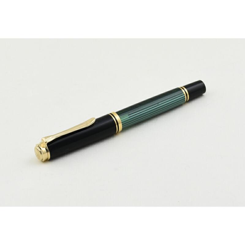 ペリカン PELIKAN M1000 スーベレーン 万年筆 緑縞GT/ブラックGT ロジウム装飾18金ペン先 EF/F/Mサイズ｜youstyle-pen｜16