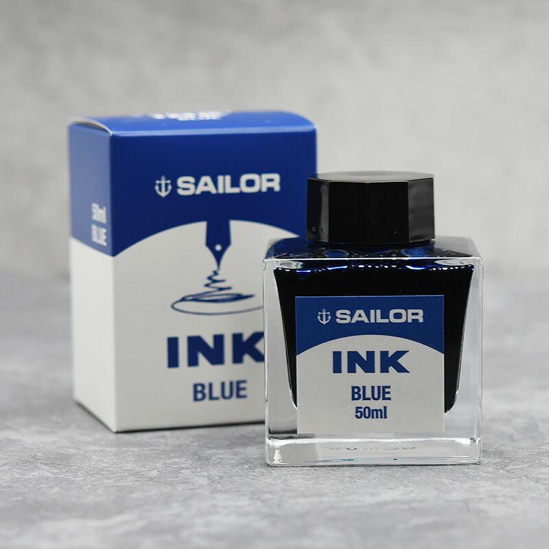 セーラー消耗品 ボトルインク 万年筆用 インク INK 水性染料 50ml ブラック/ブルー/ブルーブラック 13-1007｜youstyle-pen｜13