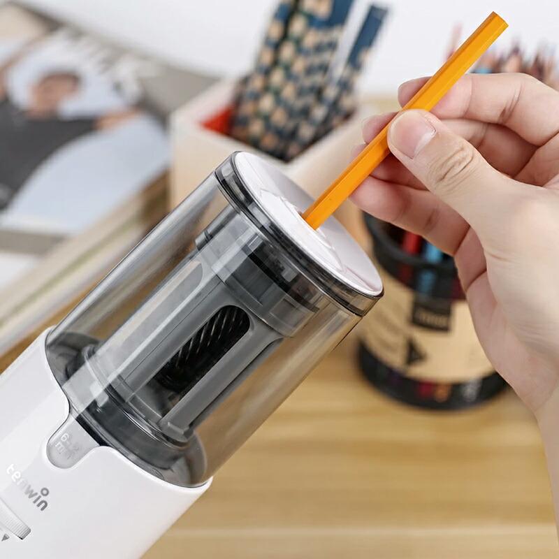 在庫一掃 赤字セール テンウィン 鉛筆削り 電動 Tenwin スパイラル刃