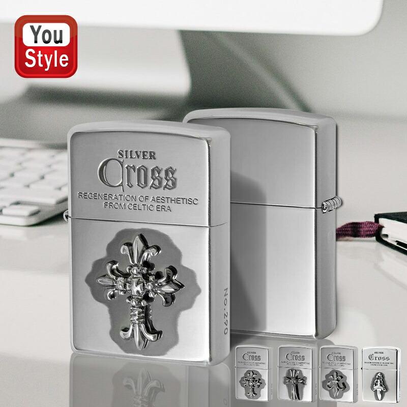 ZIPPO ジッポー ライター クロスメタル 純銀メタル貼り 全4色 ZIPPO ジッポー ライター クロスメタル 純銀メタル貼り 全4色