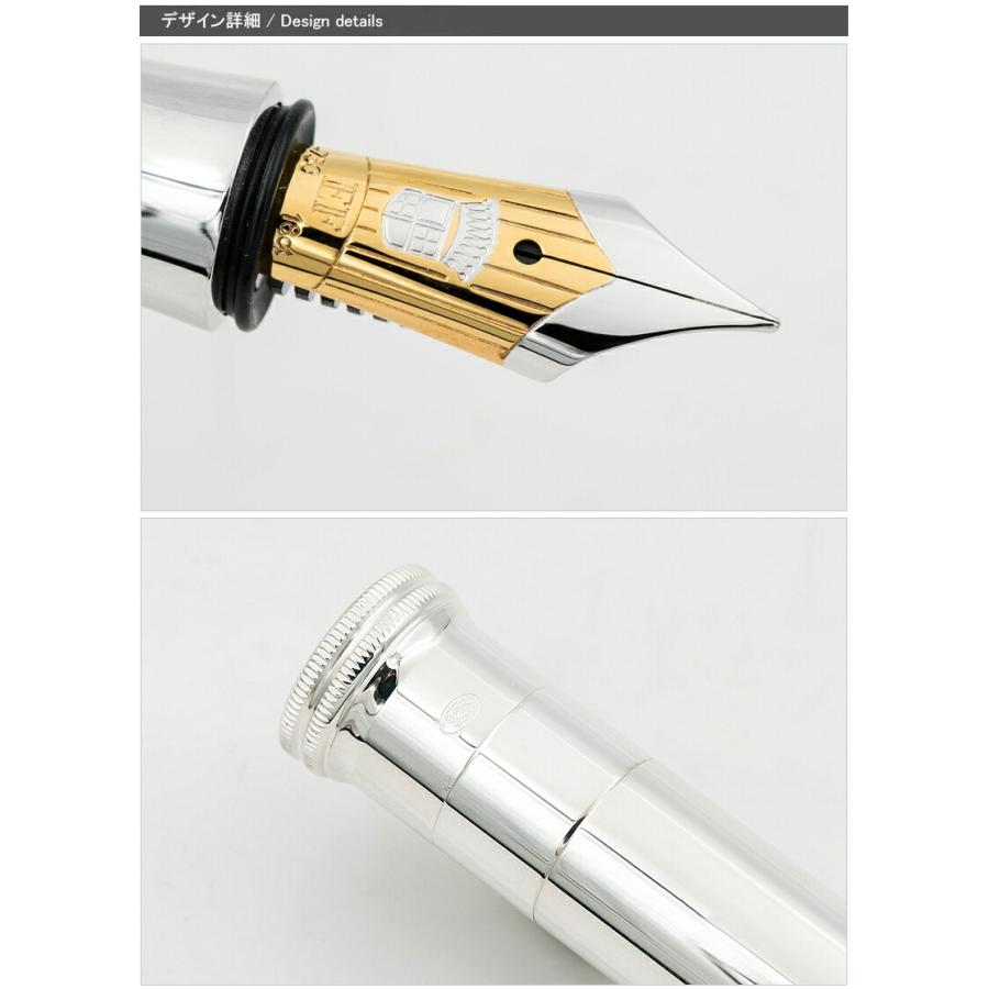 ファーバーカステル クラシックコレクション スターリングシルバー 万年筆 18K FABER-CASTELL｜youstyle-pen｜05