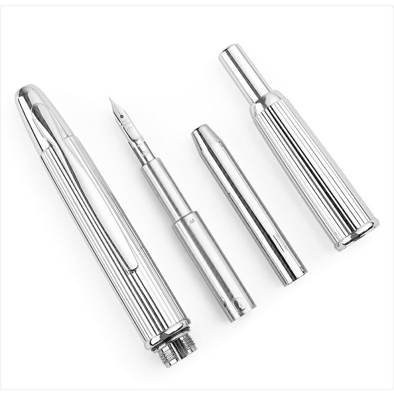 パイロット PILOT キャップレス ストライプ capless 万年筆 18K F細字