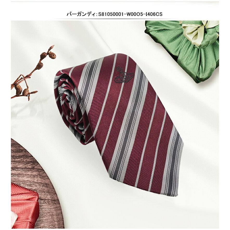 ヴィヴィアン ウエストウッド VIVIENNE WESTWOOD ネクタイ 100％シルク 幅7cm S81050001_4