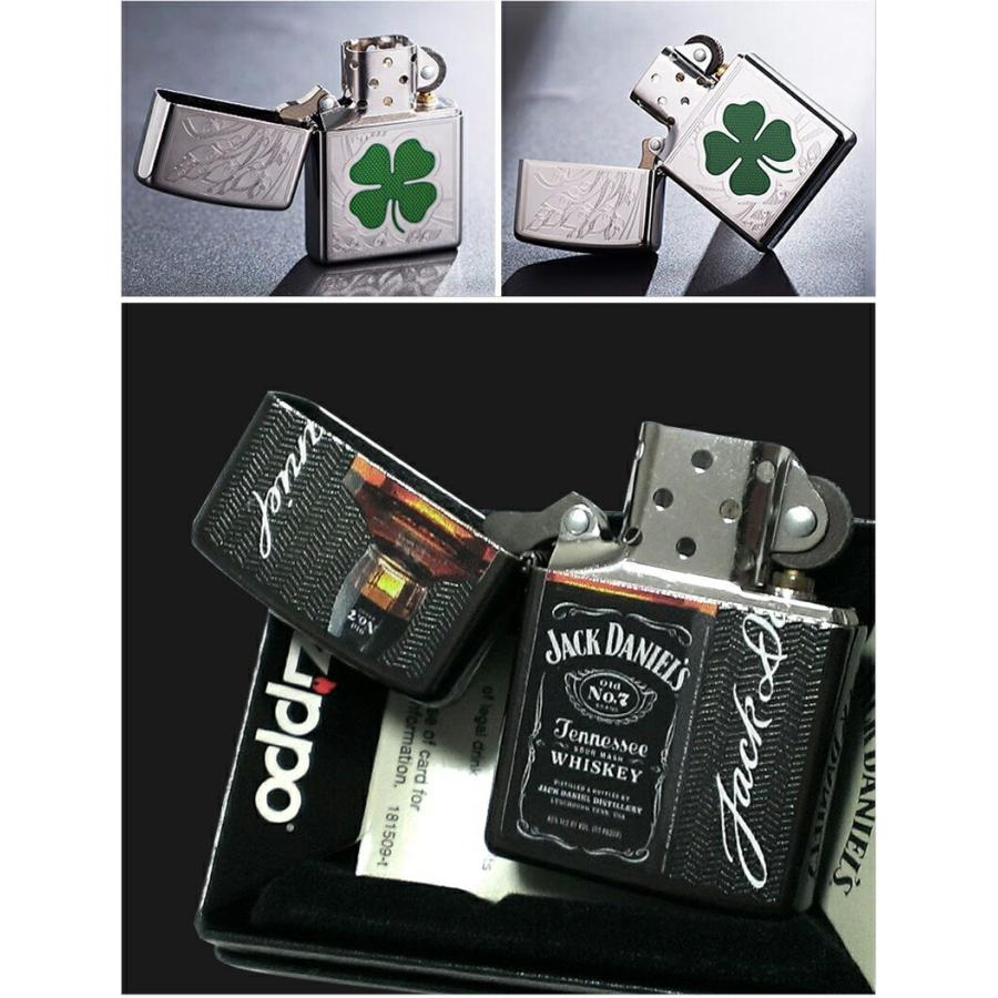 ジッポー ZIPPO ライター 2022US ユーエスモデル オイル Clover High Polish Chrome Design 24699 Jack Daniel's 49321｜youstyle-pen｜04