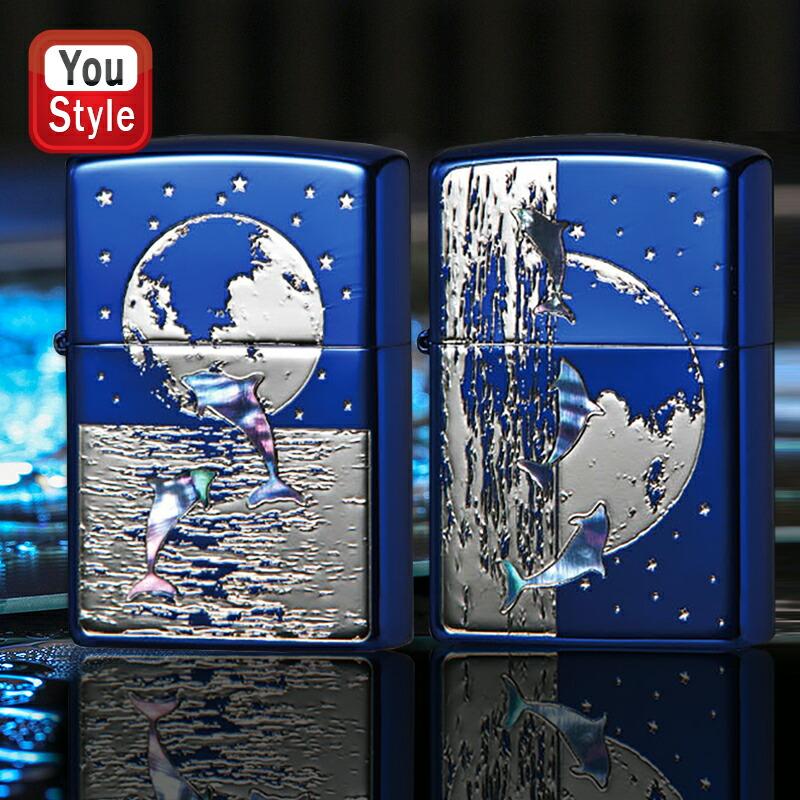ZIPPO（ジッポー） ライター ブルーイオンコーティング ドルフィン