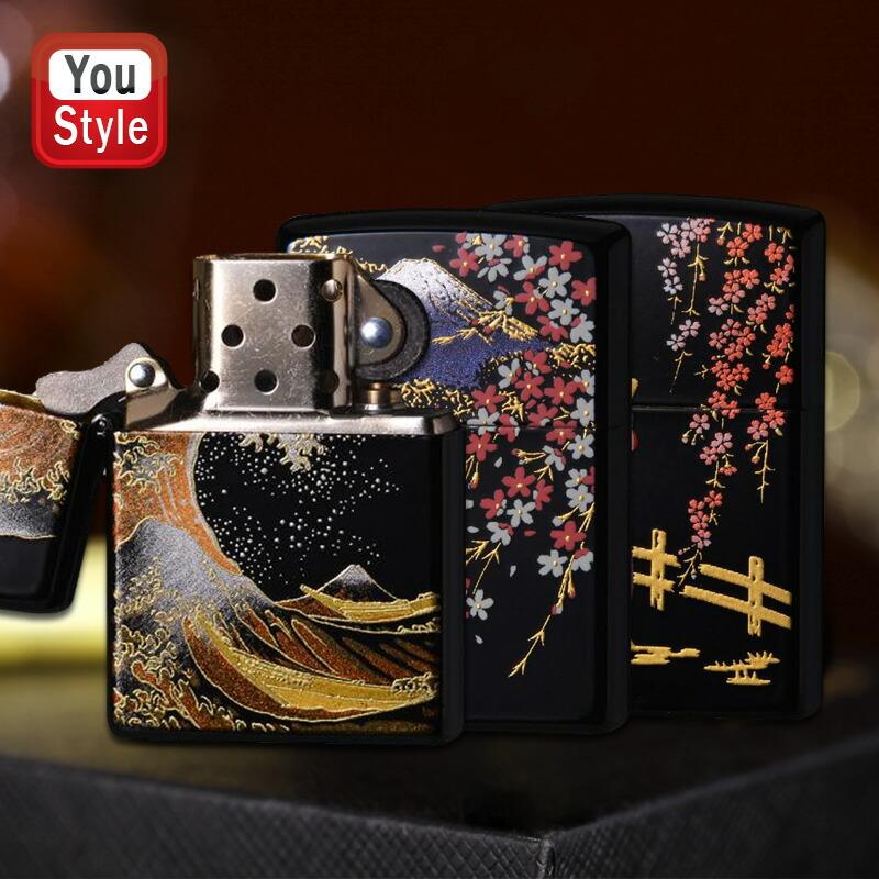 ZIPPO ジッポー オイルライター 蒔絵シリーズ 本金蒔絵 桜富士 ZIPPO ジッポー オイルライター 蒔絵シリーズ 本金蒔絵 桜富士