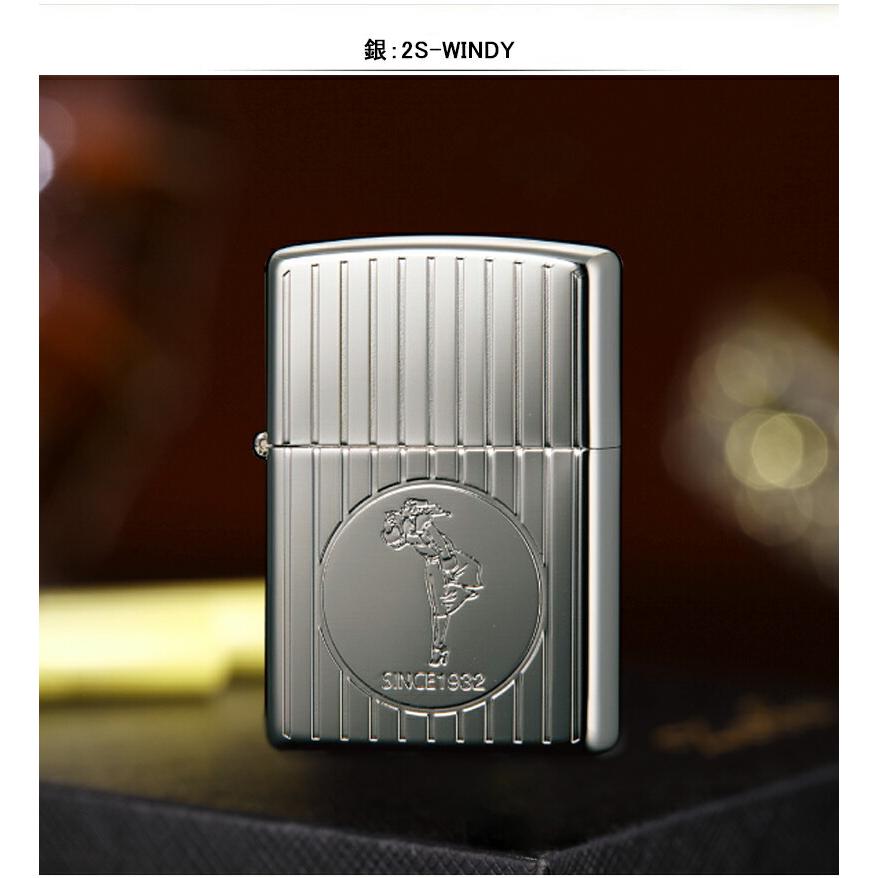 ZIPPO ジッポー ライター OLD DESIGN エッチング 両面加工 銀