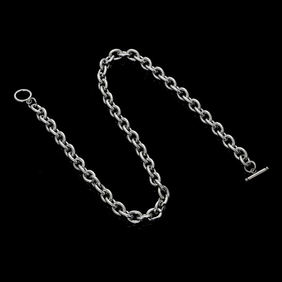 ZIYMU ジーム あずきチェーン 極太 サージカルステンレス OTバックル