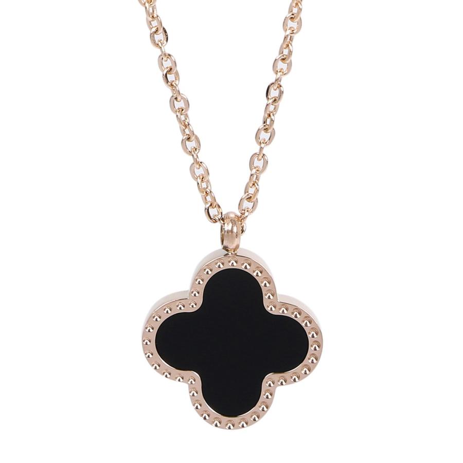 FANCIME K18YG ブラッククローバーネックレス Amazon | [FANCIME] ネックレス レディース K18 ピンクゴールド 四葉