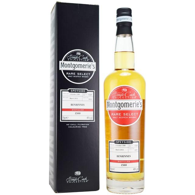 【リリースが激減している80年代ヴィンテージ】ベンリネス　1988　24年　モンゴメリーズ　46％　700ｍｌ