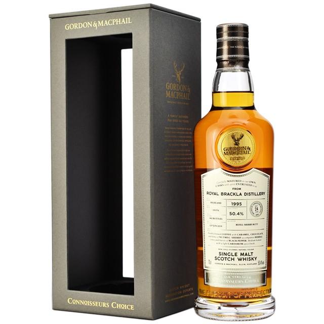 【淹れたてのキャラメルモカ、糖蜜のトフィ、繊細なシェリーのフレーバー】ロイヤルブラックラ　1995　24年　コニサーズチョイス　50.4％　700ｍｌ