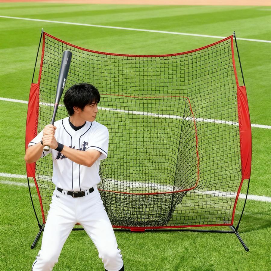 TOPAIM 野球練習用ネット 2m 折り畳み式 バッティングネット バック
