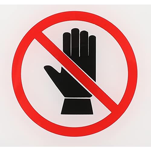 限定。　他の人は必ず触らないでください。 手で 触るの禁止 マーク DO NOT TOUCH プレート ピクトグラム サイン