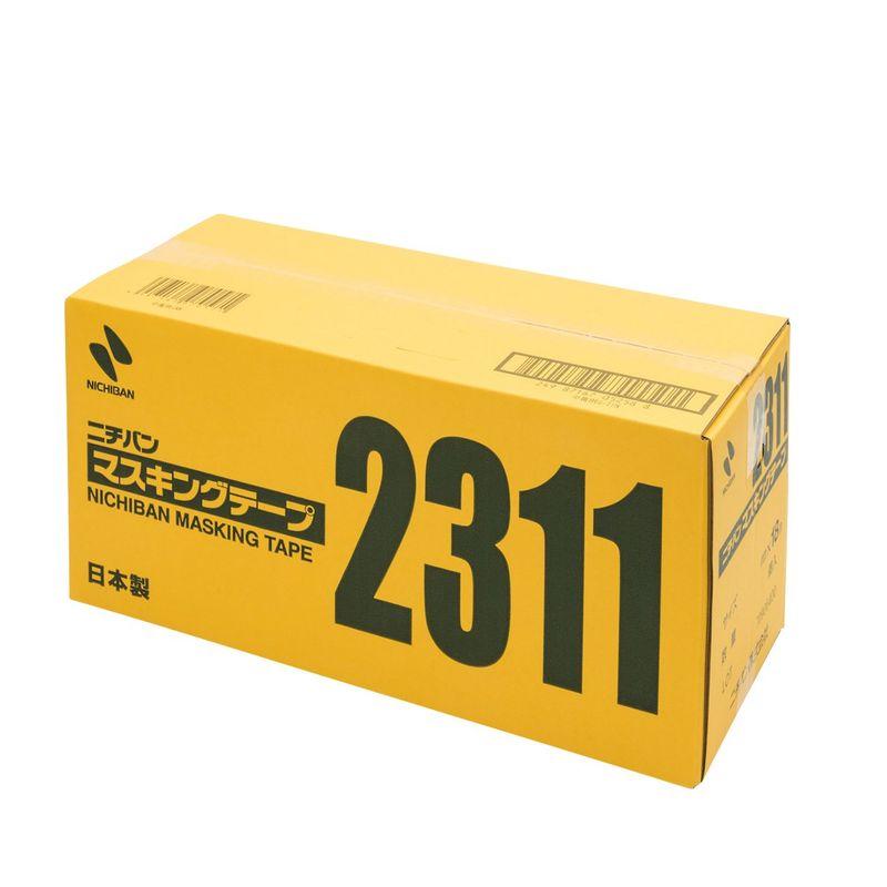 倉庫一掃特別価格 ニチバン マスキングテープ 12mm×18m 100巻入 2311H-12BOX 黄色