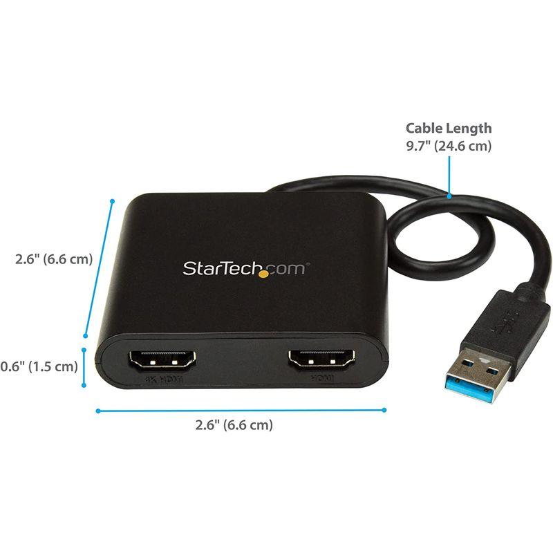 StarTech.com USB 3.0対応デュアルHDMIディスプレイアダプタ/1x 4K30Hz & 1x 1080p/USB Type｜youthfuldays｜06