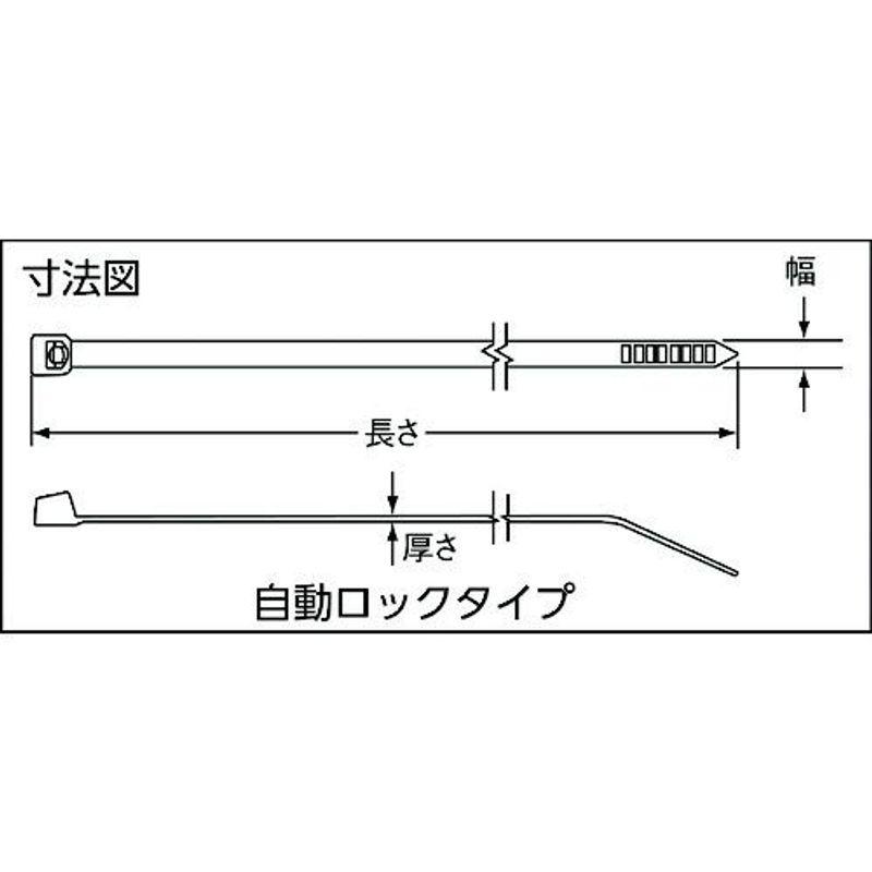 パンドウイット　ポリプロピレン結束バンド　幅7.6mm　長さ368mm　250本入り　PLT4H-TL109