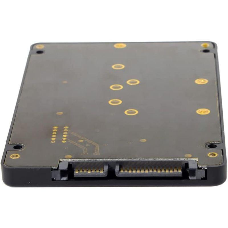正規取扱品 Xiwai コンボ M.2 NGFF B-Key & mSATA SSD - SATA 3.0 アダプター コンバーター ケース エンクロー