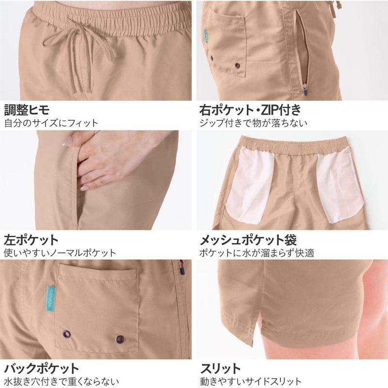 100%品質ICEPARDAL(アイスパーダル) サーフパンツ レディース IR-7700 ミドル丈 ボ W 全20色柄 水陸両用 タン 水着 Mサイズ アンダーウエア ICEPARDAL 水陸両用パンツ サーフパンツ ミドル丈 M