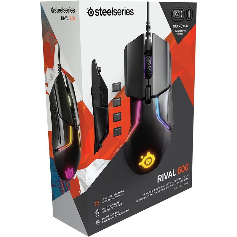 公式低価格 SteelSeries ゲーミングマウス 有線 デュアルセンサー 重量・重心カスタマイズ機能 32ビットARM プロセッサー搭載 Rival