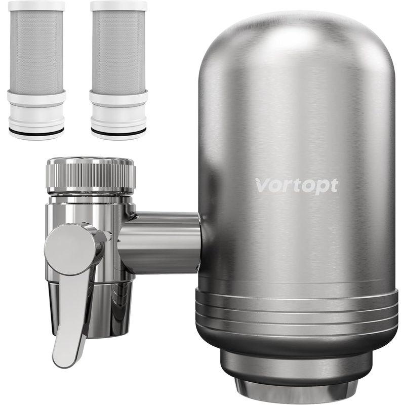 販売超高品質 Vortopt T2 ステンレススチール 蛇口 ウォーターフィルター - 蛇口用浄水器 - 蛇口用浄水器 - 蛇口ウォーターフィルターは、鉛