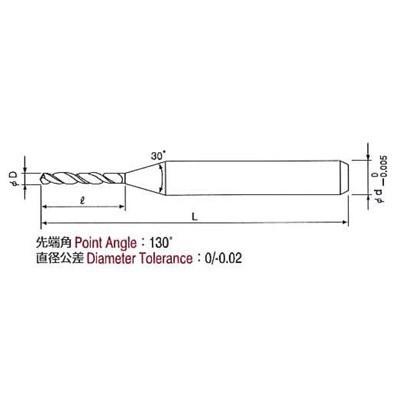 UNION 超硬合金・硬脆材加工用ドリル Ф6 (UDCMX2600-250 UNION 超硬合金・硬脆材加工用ドリル Ф6 (UDCMX2600-250
