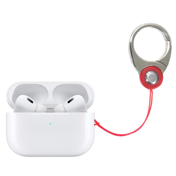 カバンやベルト通しにかけられる AirPodsPro2用 ケースストラップ