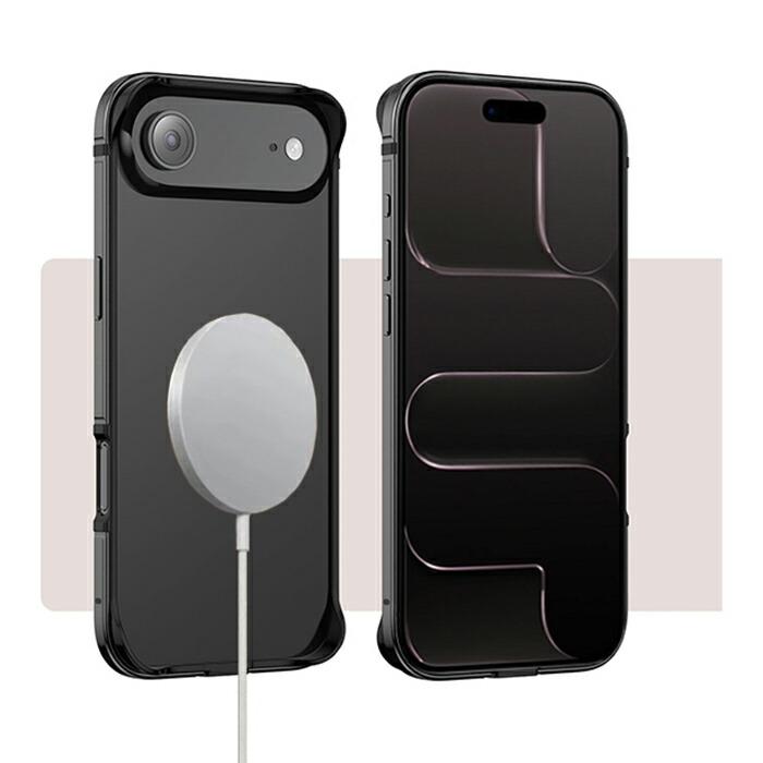 iPhone Air バンパーケース アルミ MagSafe充電対応 TPU レンズ保護