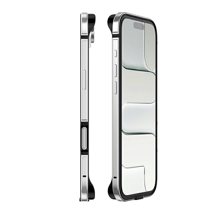 iPhone Air バンパーケース アルミ MagSafe充電対応 TPU レンズ保護
