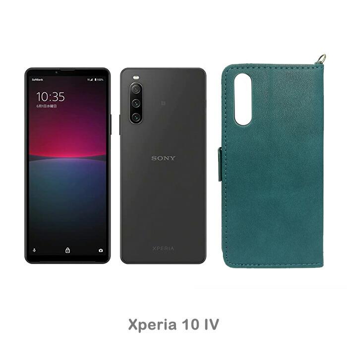 サイドマグネットベルト 手帳型ケース TPU Xperia5IV SO-54C SOG09 XQ-CQ44 カード収納 ストラップ付き スマホケース Xperia10IV SO-52C SOG07 耐衝撃 ワイヤ・｜youtopop｜15