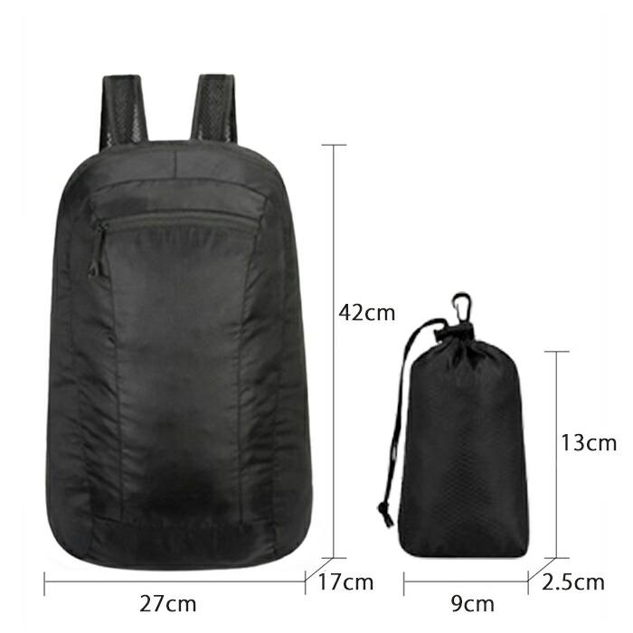 【新品】ハレクラニ ハワイ 限定 折り畳みバックパック エコリュック 黒 撥水 コンパクト パッカブルリュック サブバッグ エコバッグ 折り畳み