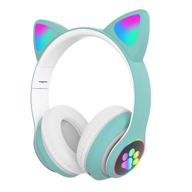 新しい猫耳Bluetoothヘッドセット 猫耳かわいい猫耳ワイヤレスイヤホンLED点滅ライト ポータブル 折りたたみ ヘッドホン ヘッドフォン 送料無料｜youyamashopping｜06