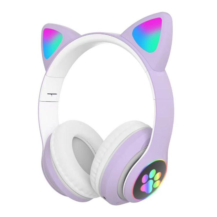 新しい猫耳Bluetoothヘッドセット 猫耳かわいい猫耳ワイヤレスイヤホンLED点滅ライト ポータブル 折りたたみ ヘッドホン ヘッドフォン 送料無料｜youyamashopping｜04
